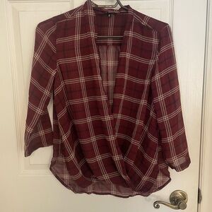 Plaid Women's Top - Red